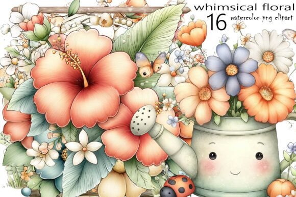Download Whimsical Floral Love Clipart - Premium Bundle